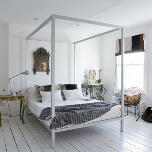 eklektik yatak odası tasarımı
