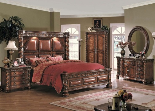 eski dünya yatak odası mobilyaları