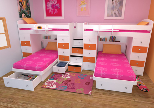 İkiz Yatak Odası Mobilyaları