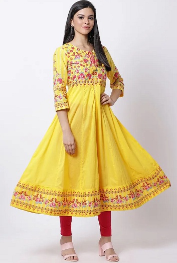 Biba Cotton Anarkali Kurti