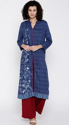 Mėlyna Biba Long Kurti