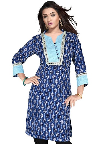 Etninis dizaineris „Cotton Fancy Kurta“