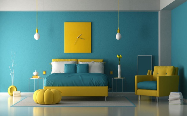 Yatak Odası Duvarları İçin Renk Kombinasyonları
