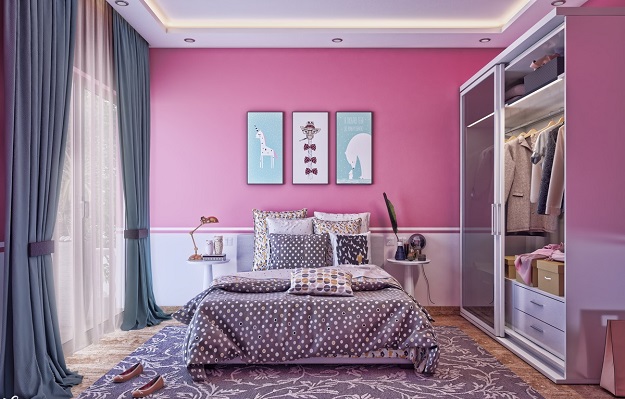 Pembe Yatak Odası Renk Tasarımı