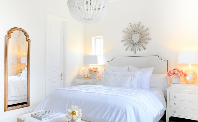 Beyaz Renk Yatak Odası Tasarımı
