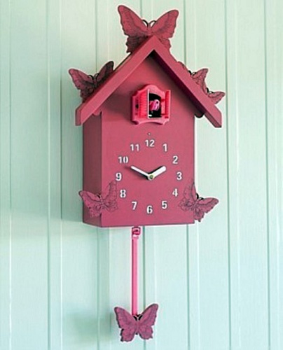 Perdirbami rožiniai gegutės laikrodžiai