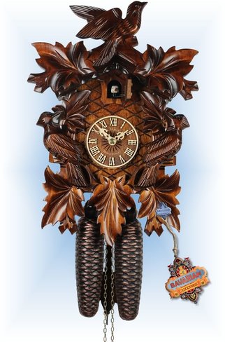 Rankiniai raižyti tradiciniai gegutės laikrodžiai