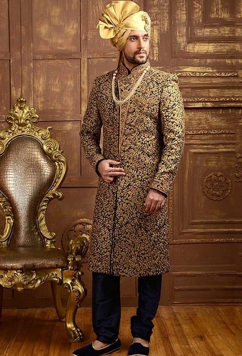 Damat için Tasarımcı Sherwani