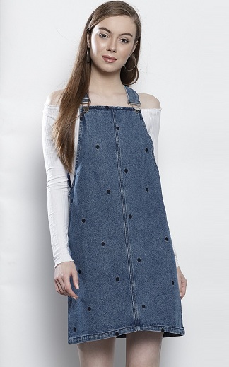 „Polka Dot Pinafore“ suknelė