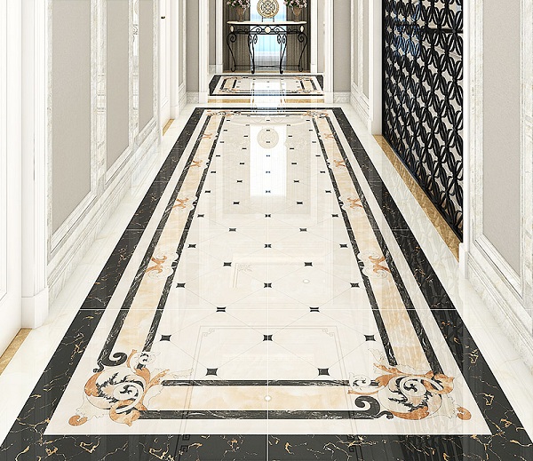 Koridoriaus grindų plytelių dizainas