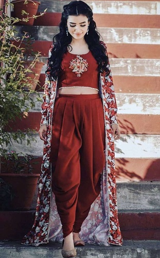 Kurti ile Dhoti Etek