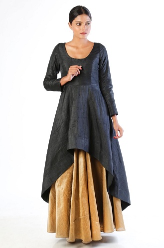 Uzun Etekli Zigzag Kurti