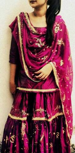Koyu Pembe Kurta Pijama Pakeezah Stili