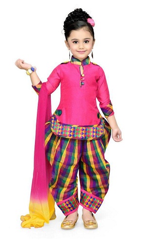 Pembe Kurta Patiala Pijama