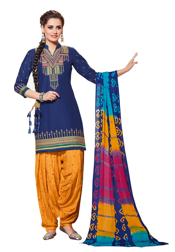 Mavi ve Sarı Kurta Pijama