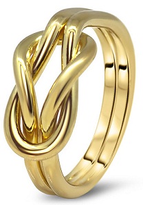 Auksinių pirštų žiedų dizainas moteriai su dėlionės dizainu