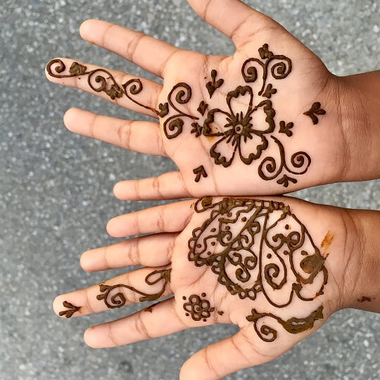 Mielas Mehndi dizainas vaikams