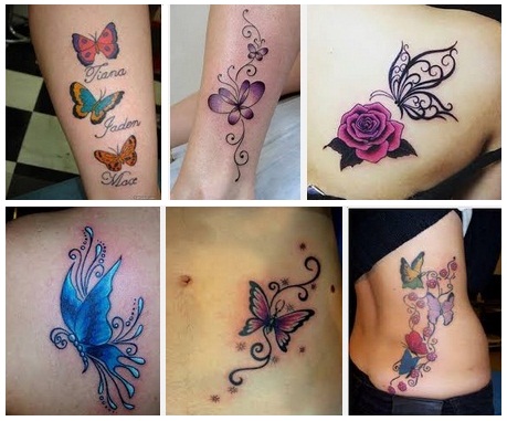 drugelio tatuiruotės dizainas