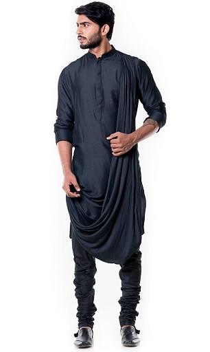 Parti Kıyafeti Siyah Kurta Pijama