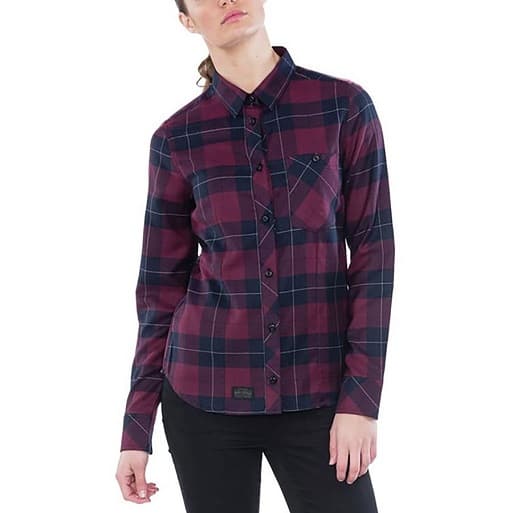 Maroon Flannel marškinėliai moterims