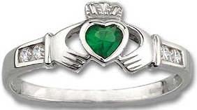 Erkek Claddagh Yüzük Tasarımı Gümüş