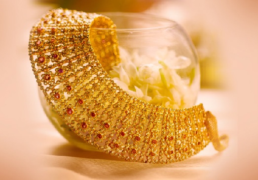 „Diamond Chokers“ gryno aukso spalvos