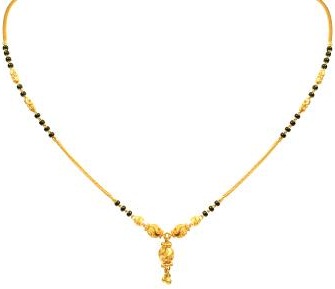 Auksiniai Mangalsutra papuošalai