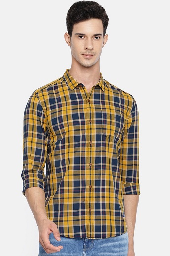 „Wrangler“ daugiaspalviai čekių marškinėliai