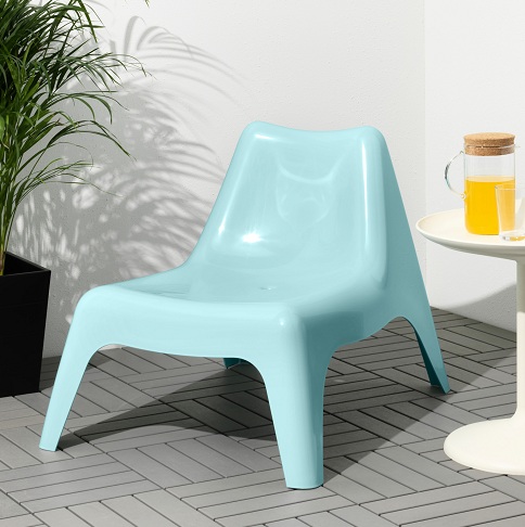 Lengva plastikinė kėdė