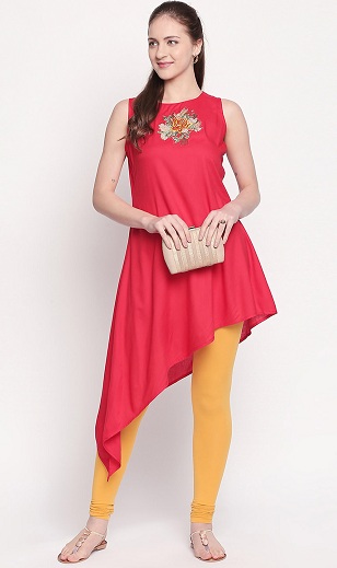 Georgette Fancy Trumpas Kurti