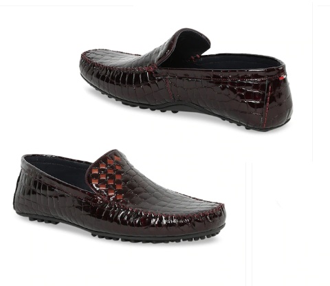 Bordo Deri Loafer'lar