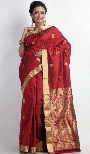 Red Allure Pallu Saree