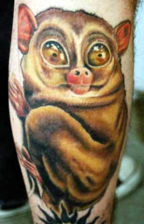 Tarsier gyvūnų tatuiruotė