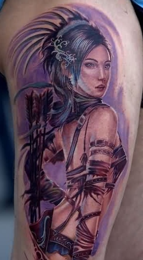 „Girl Warrior“ tatuiruotė