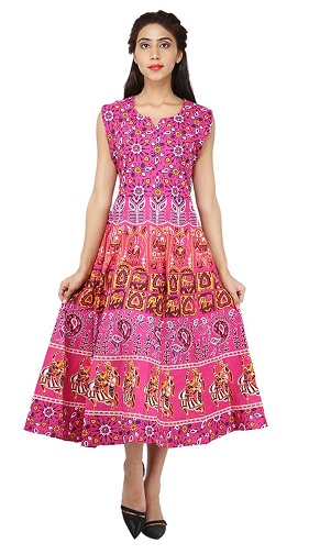 „Jaipuri Print Cotton Frock“