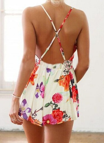 „Criss-Cross Back Romper“ moterims