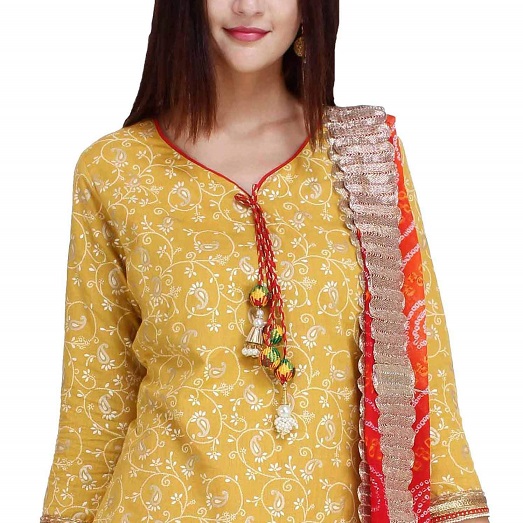 „Salwar Front Dori“ kaklo dizainas