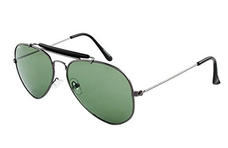 Tamsiai žali moteriški akiniai nuo saulės