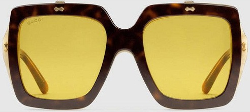 Citrinos geltonos spalvos moterų akiniai nuo saulės