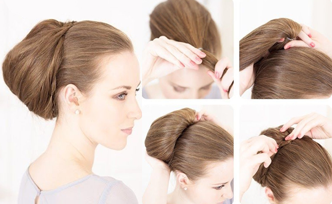 „Bouffant Back Bun“