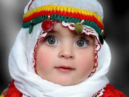 Vilnonis hidžabas kūdikiams