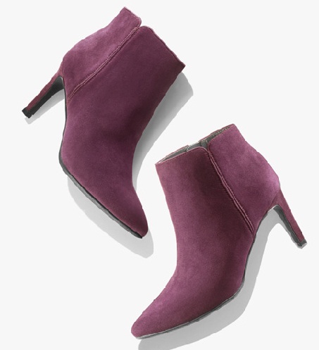 Aksominiai purpuriniai moteriški batai -6