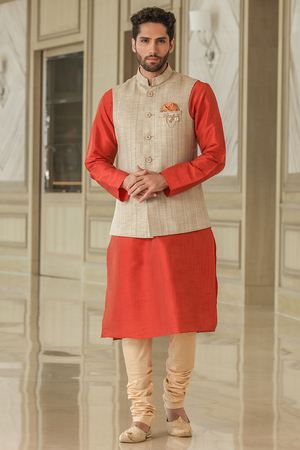 Parlak Açık Turuncu Kurta