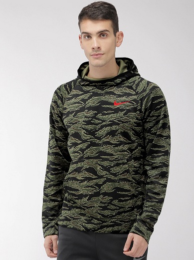 Ordu Baskılı Kapüşonlu Sweatshirt