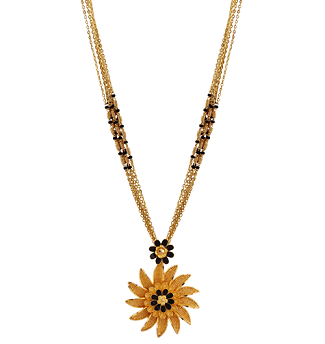 Saulėgrąžų sukurta mangalsutra