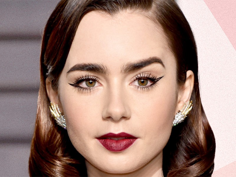Lily Collins akys