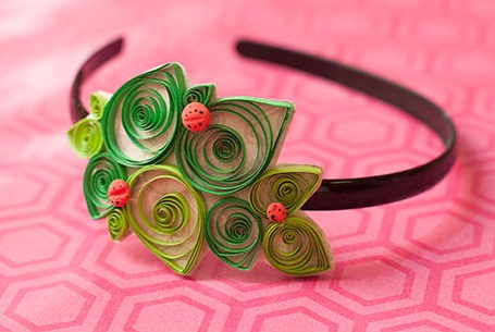 popieriaus-quilling-juvelyrikos-dizaino-popieriaus-quilled-plaukų segtukas
