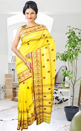Dhaniakhali Pamuklu Sari