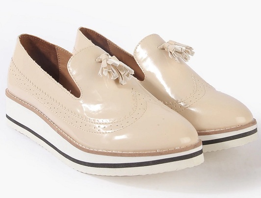 „Slip On Heeled Brogues“