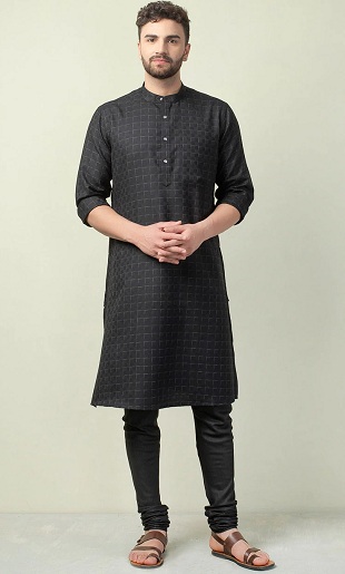 Erkekler için Yün Çekler Kurta